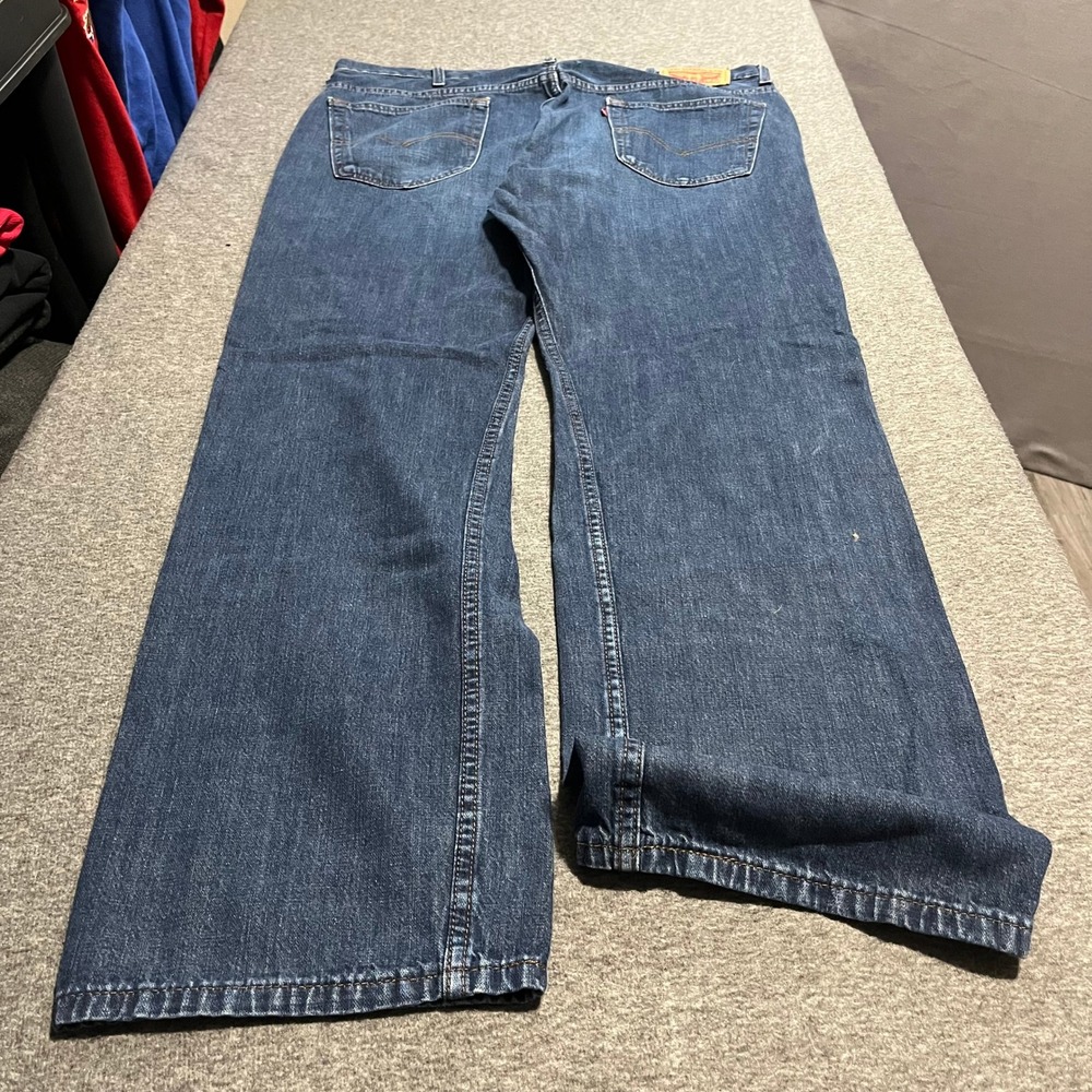 Levis 569 Loose Straight Leg Jeans Mens 38x34 Mid Wash Blue Denim Baggy Relaxed